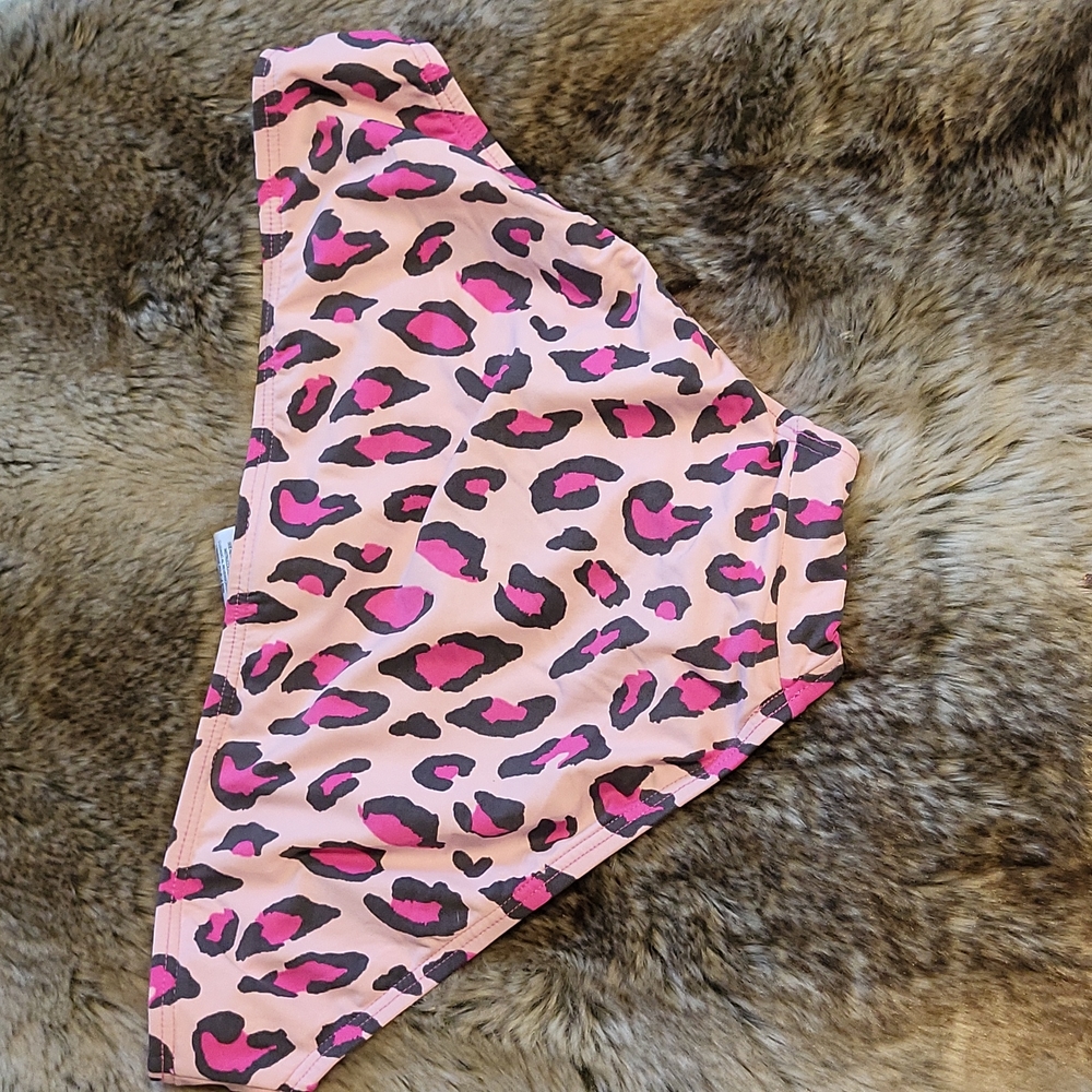 DKNY pink leopard tankini runched top and Bottoms - Picture 11 of 16